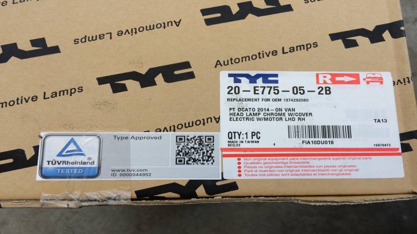 Fıat Dcato 2014 Serisi Sağ Far Yan Sanayi