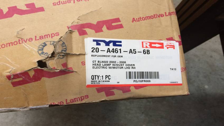 Citroen Blngo  2002-2008 Serisi Sağ Far  Yan Sanayi