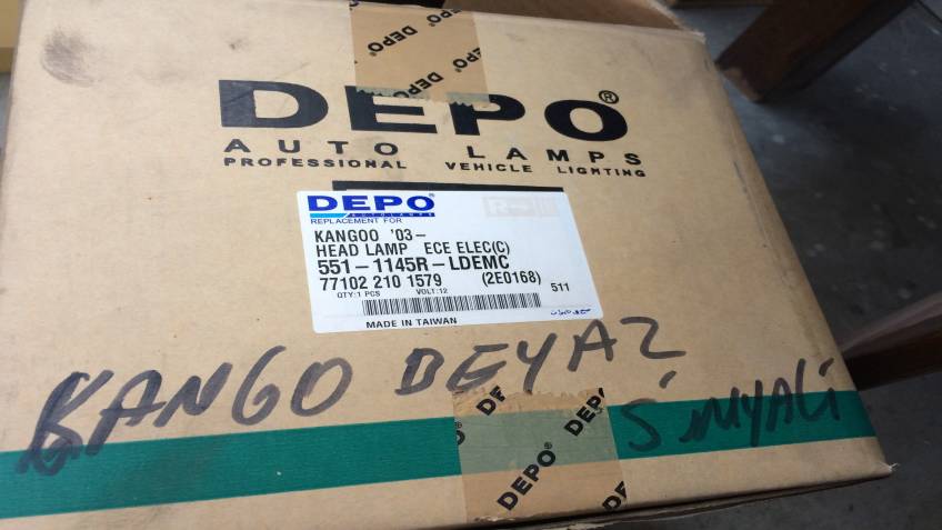 Renault Kangoo 2003 Serisi Sağ Far Yan Sanayi