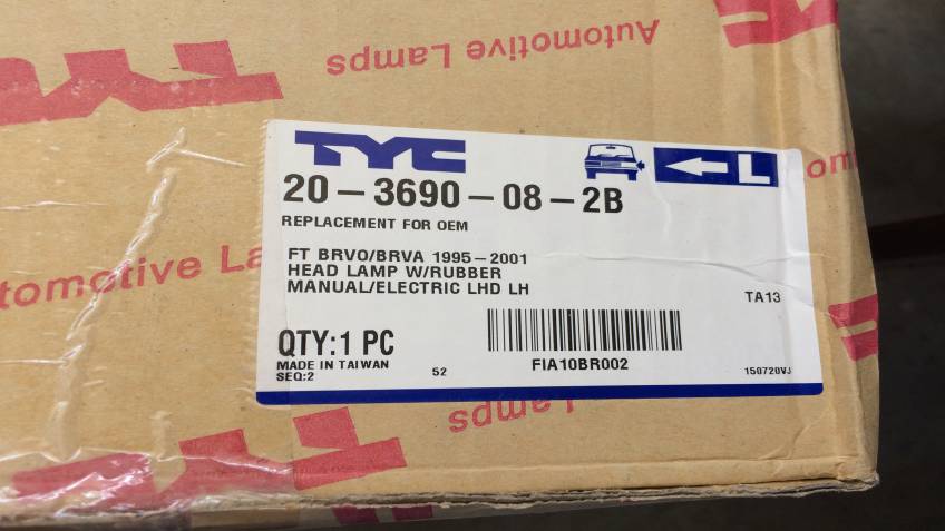 Fıat Brava 1995/2001 Serisi Sol Far Çıkma Yan Sanayi