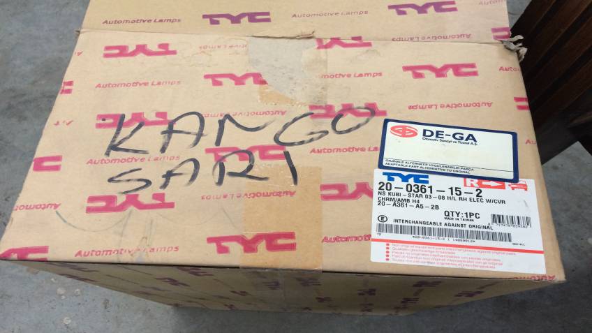 Renault Kangoo 2003 Sonrası Sağ Far Yan Sanayi