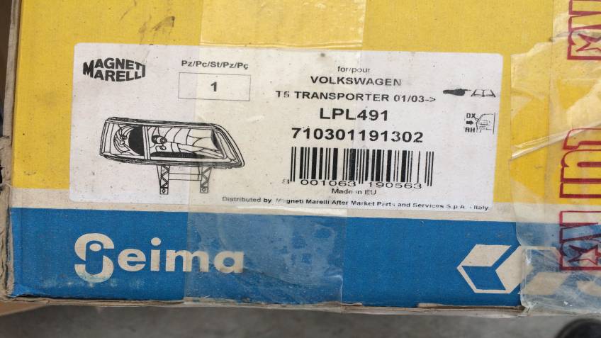 Volkswagen Transpoter T5 2003 Sonrası Sol Far Orjinal