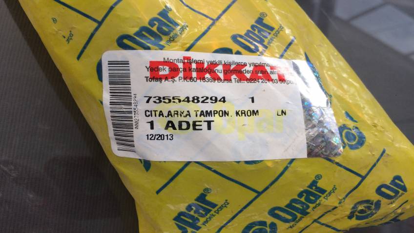 Fıat Linea Arka Tampon Çıtası 2015 Sonrası